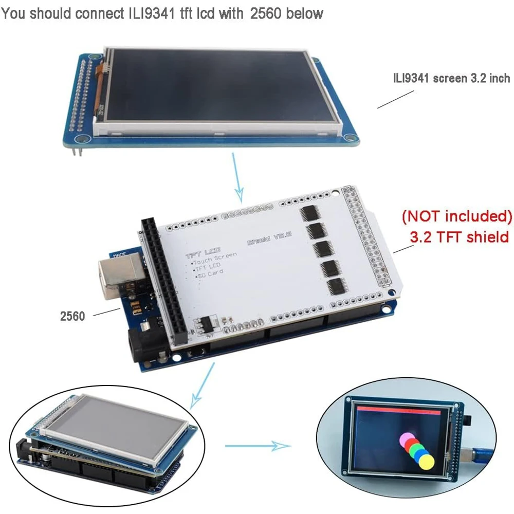 3.2 Inch TFT LCD Display Scree - огляд і ціна Ili9341