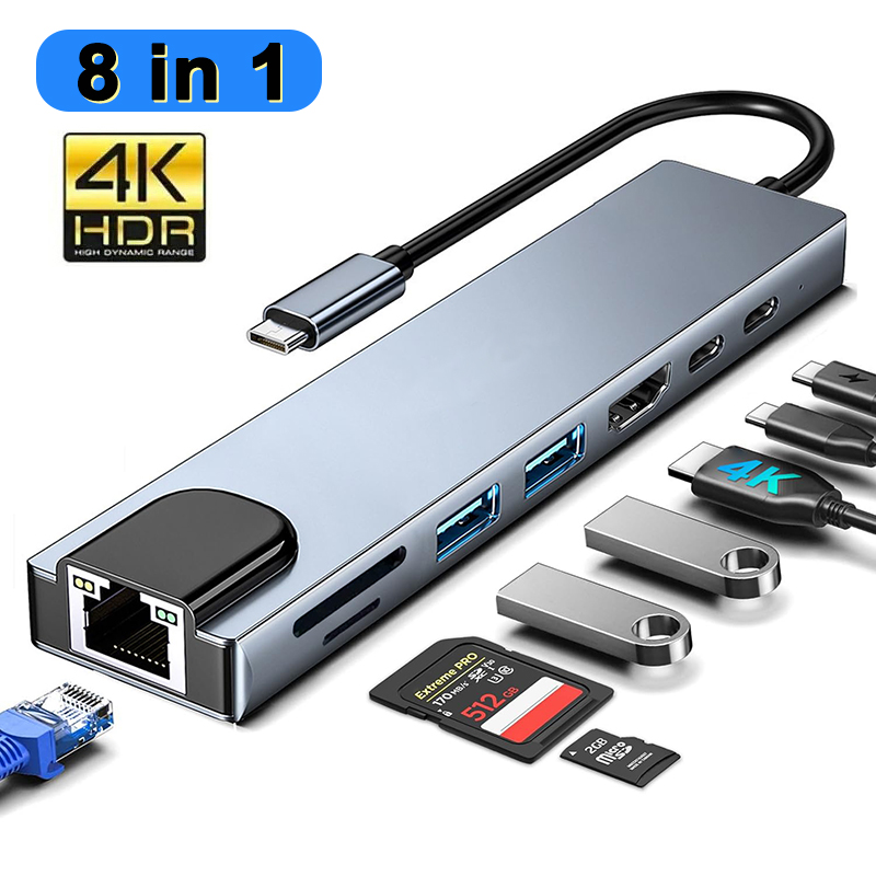8 In 1 USB Type C Hub for MacB - огляд і ціна Sd Card Module
