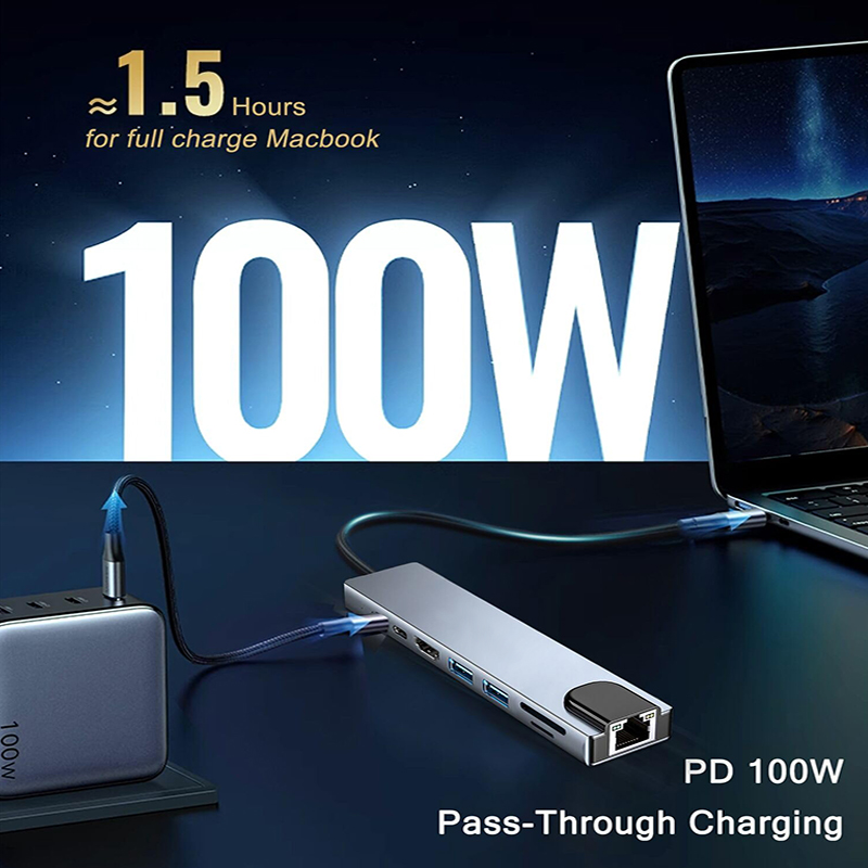 8 In 1 USB Type C Hub for MacB - огляд і ціна Sd Card Module