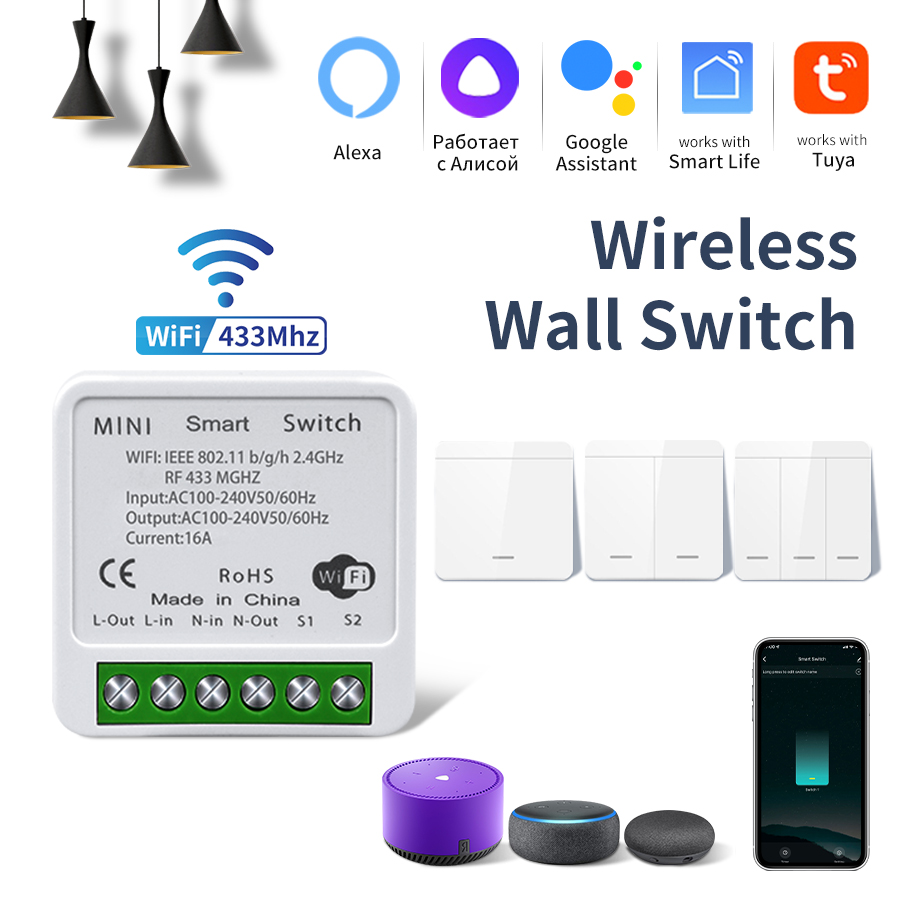 WiFi Smart Switch Module Tuya  - огляд і ціна Ir Remote Module