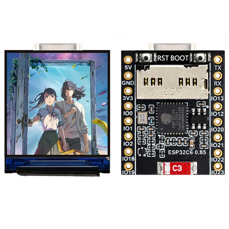 ESP32 C6 0.85 Inch 128X128 IPS - огляд і ціна Sd Card Module