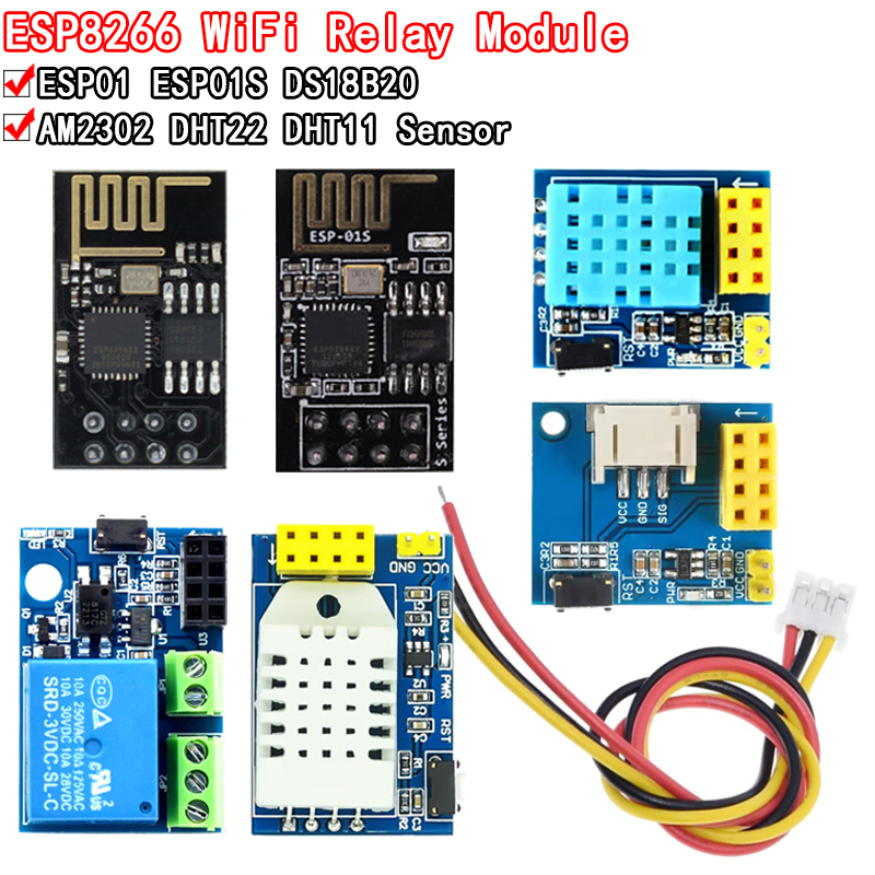 ESP8266 5V WiFi relay module D - огляд і ціна Ds18B20