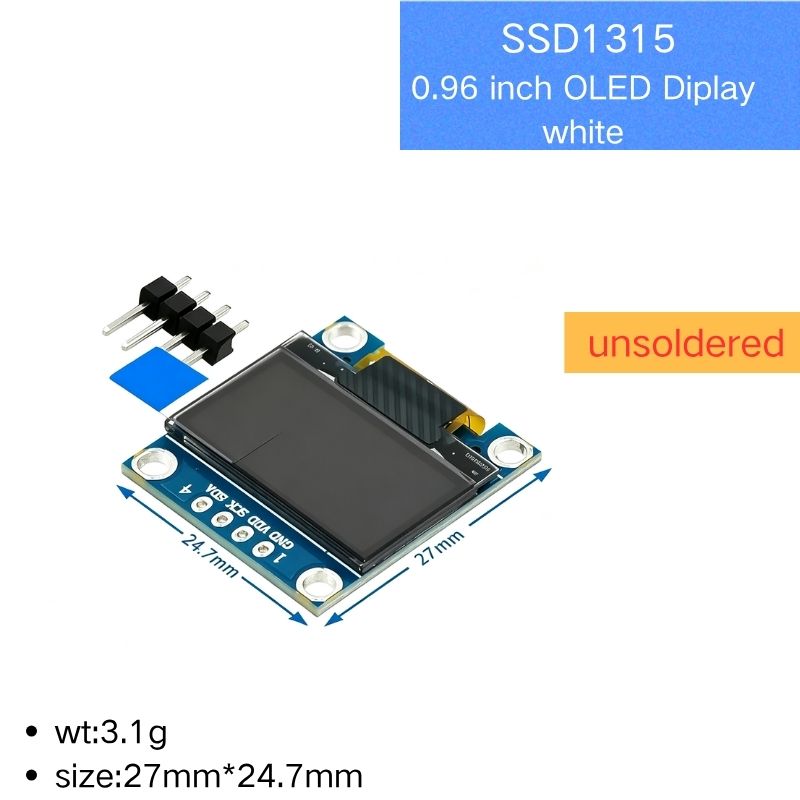 0.96 Inch IIC Serial 4Pin Whit - огляд і ціна Oled Display 0.96