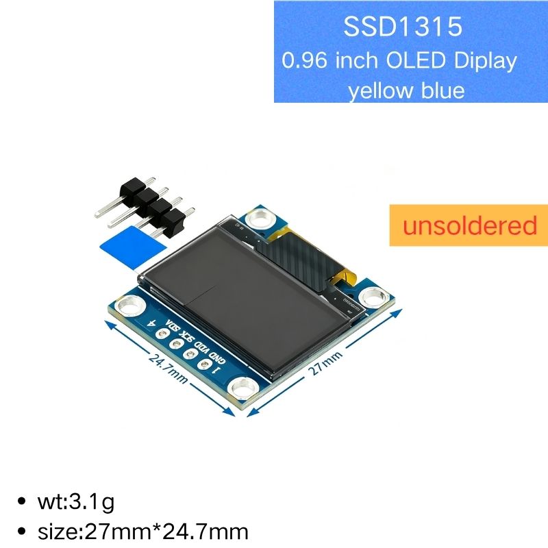 0.96 Inch IIC Serial 4Pin Whit - огляд і ціна Oled Display 0.96