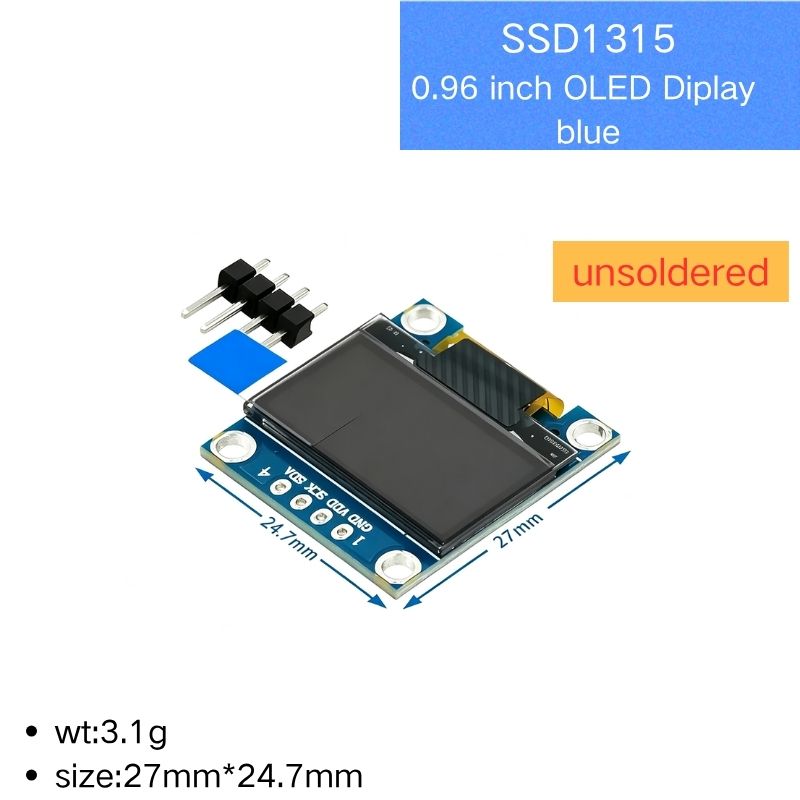 0.96 Inch IIC Serial 4Pin Whit - огляд і ціна Oled Display 0.96