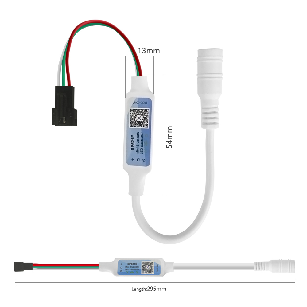 600 Pixel DC 5V 12V 24V SP621E - огляд і ціна Ws2812B Strip 5V