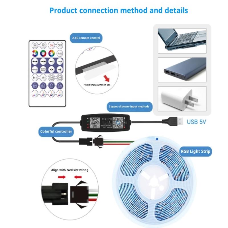 WS2812B Bluetooth Music LED Co - огляд і ціна Ws2812B Strip 5V