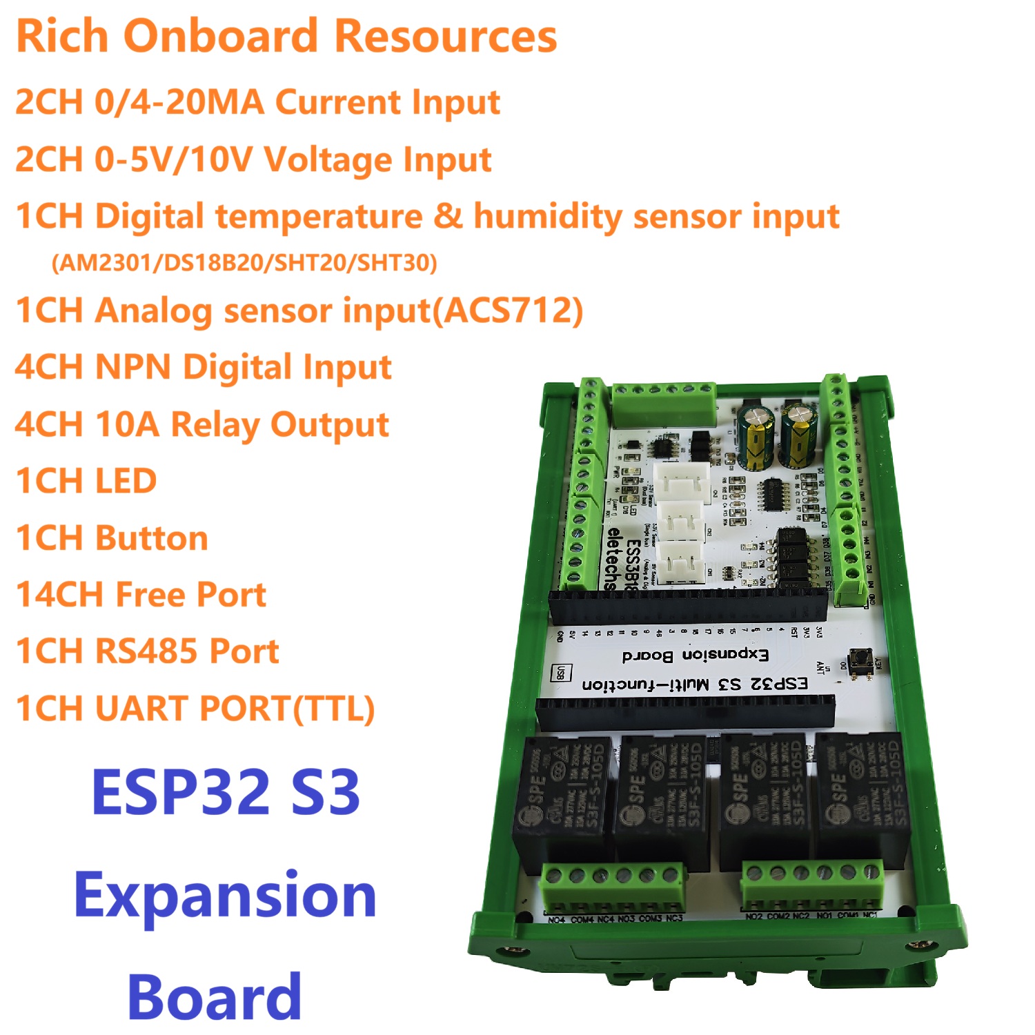 ESP32-S3 Sensor Expansion Boar - огляд і ціна Ds18B20