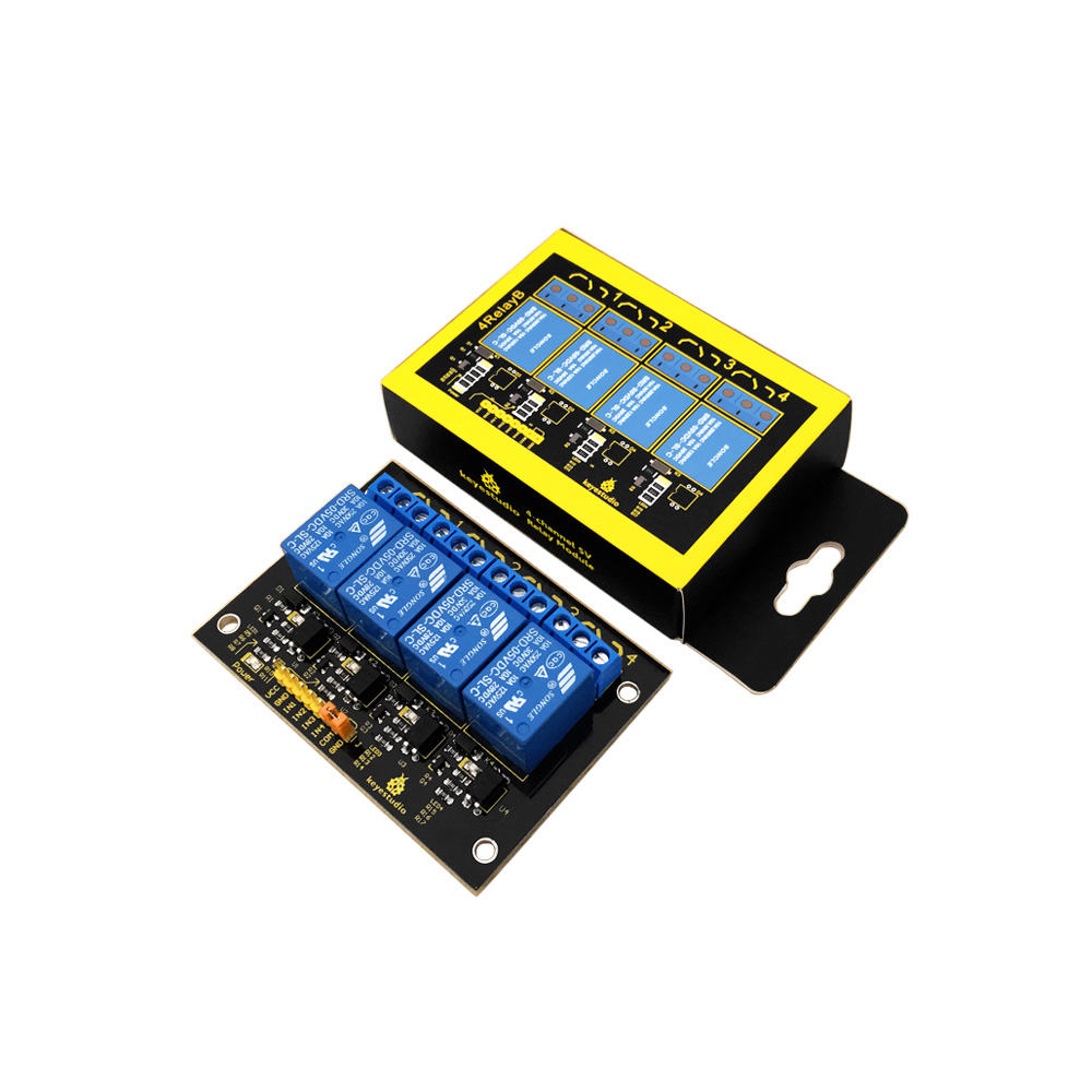 Keyestudio 1 2 4 8 16 Channel  - огляд і ціна Relay Module 4 Channel