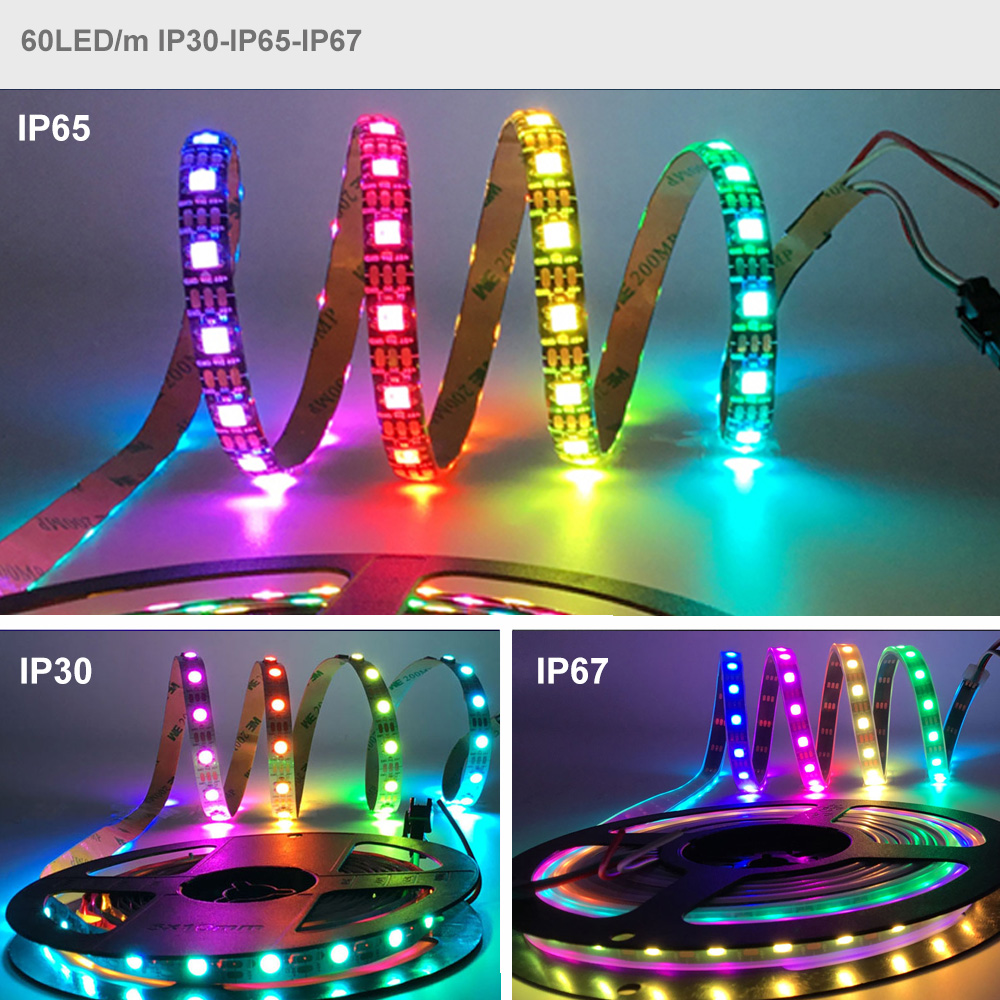 5m WS2812B Led Lights WS2812 R - огляд і ціна Ws2812B Strip 5V