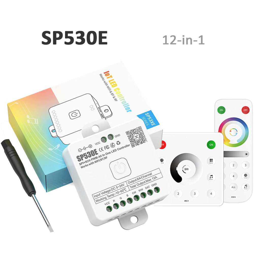 SP530E Wifi Bluetooth LED Cont - огляд і ціна Ws2812B Strip 5V