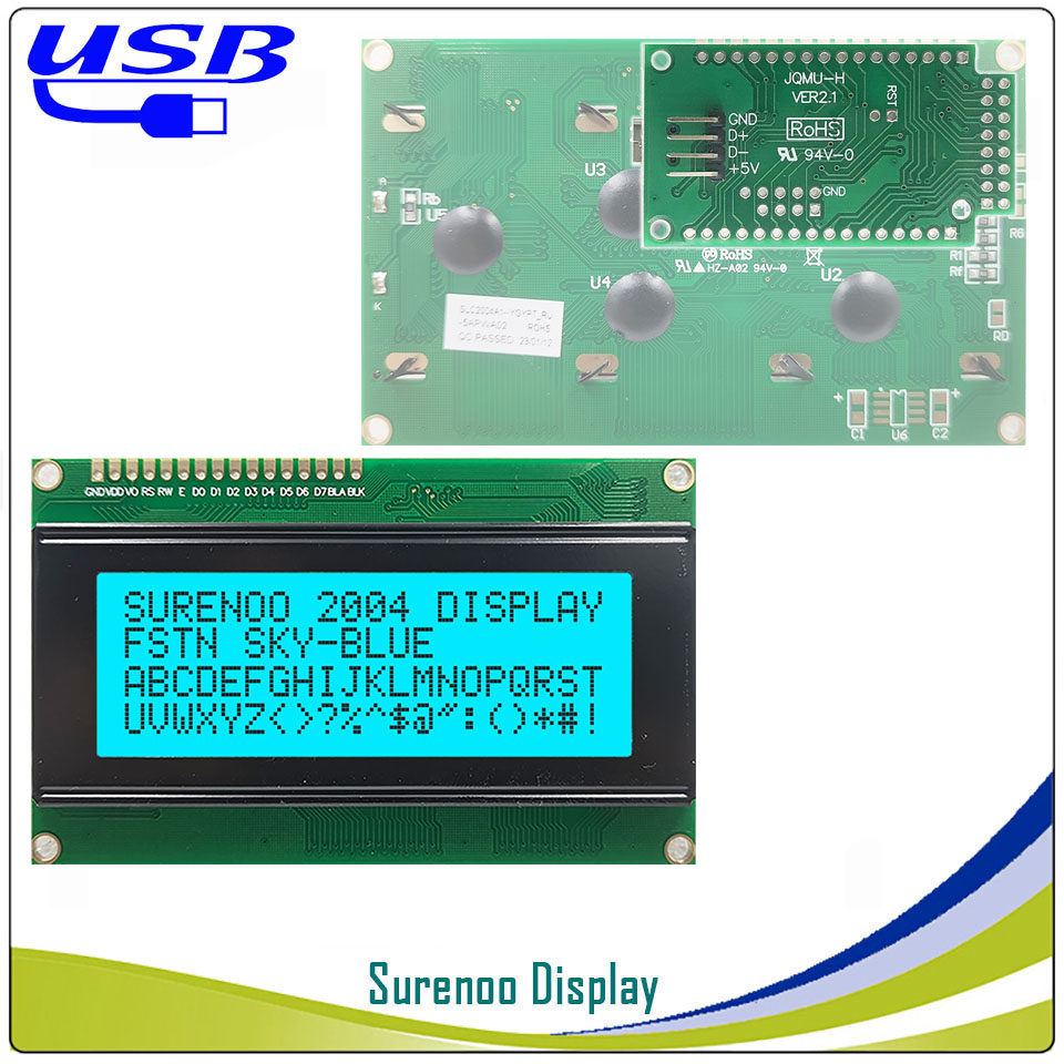Surenoo LCD2USB USB 204 20X4 2 - огляд і ціна Lcd 1602
