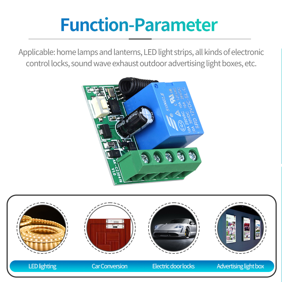 433MHz DIY Wireless Switch DC1 - огляд і ціна Ir Remote Module