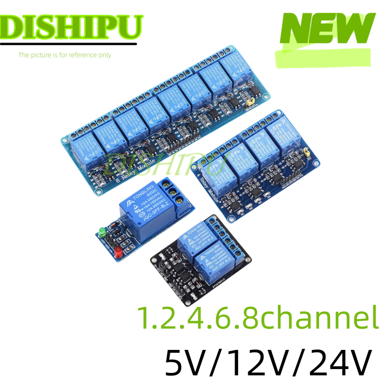 DC 5V 12V 24V 1 2 4 6 8 Channe - огляд і ціна Relay Module 4 Channel