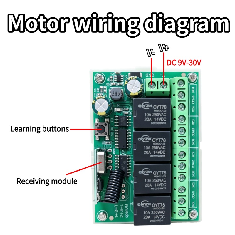 Universal Wireless Remote Cont - огляд і ціна Relay Module 4 Channel